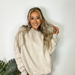 Sun kissed Coconut-Crewneck Sweatshirt